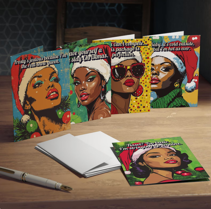 Fierce & Frosty: Luxe Holiday Card Collection