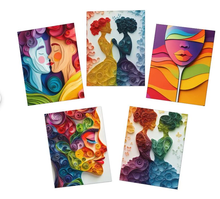 Radiant Expressions: Artful Gratitude Cards