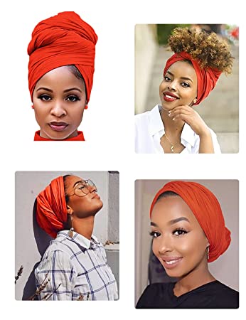 Ultra Soft Hair Wrap for Women Long Breathable Jersey Head Scarf