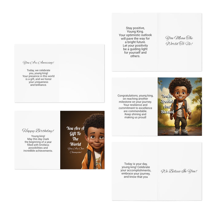 Introducing Cards So Powerful (Part 7) Young Kings: Empowering Birthday Greeting Cards (5-Pack)